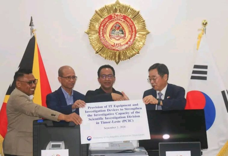 Korea Súl Apoia Ekipamentu Modernu ba PCIC atu Hametin Kapasidade Investigasaun Kriminál